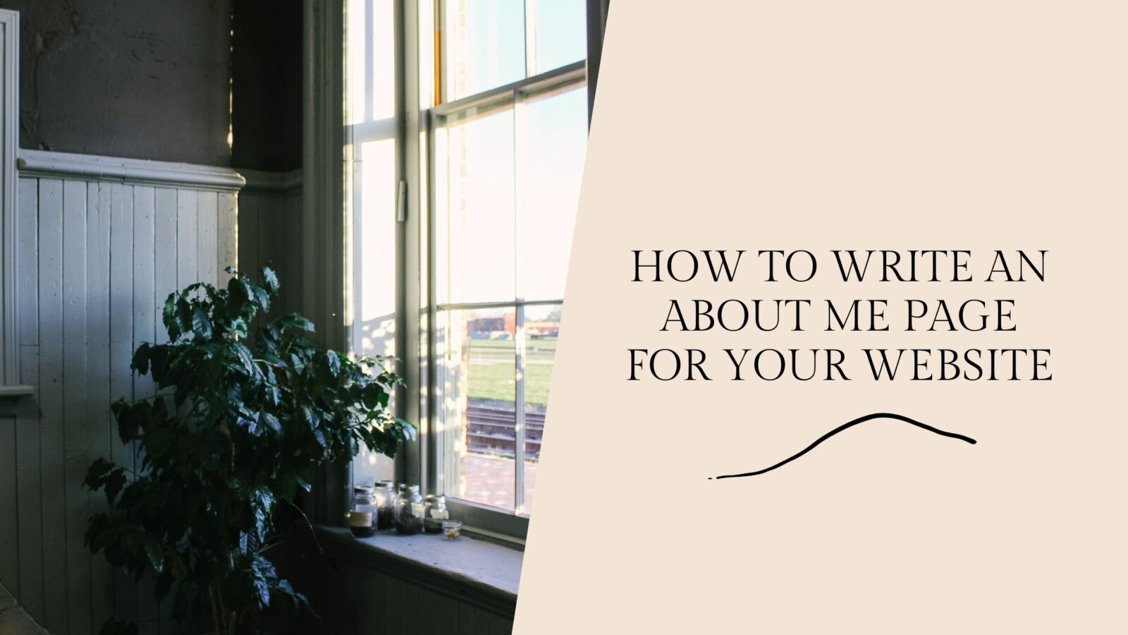 How to write an about me page for your website