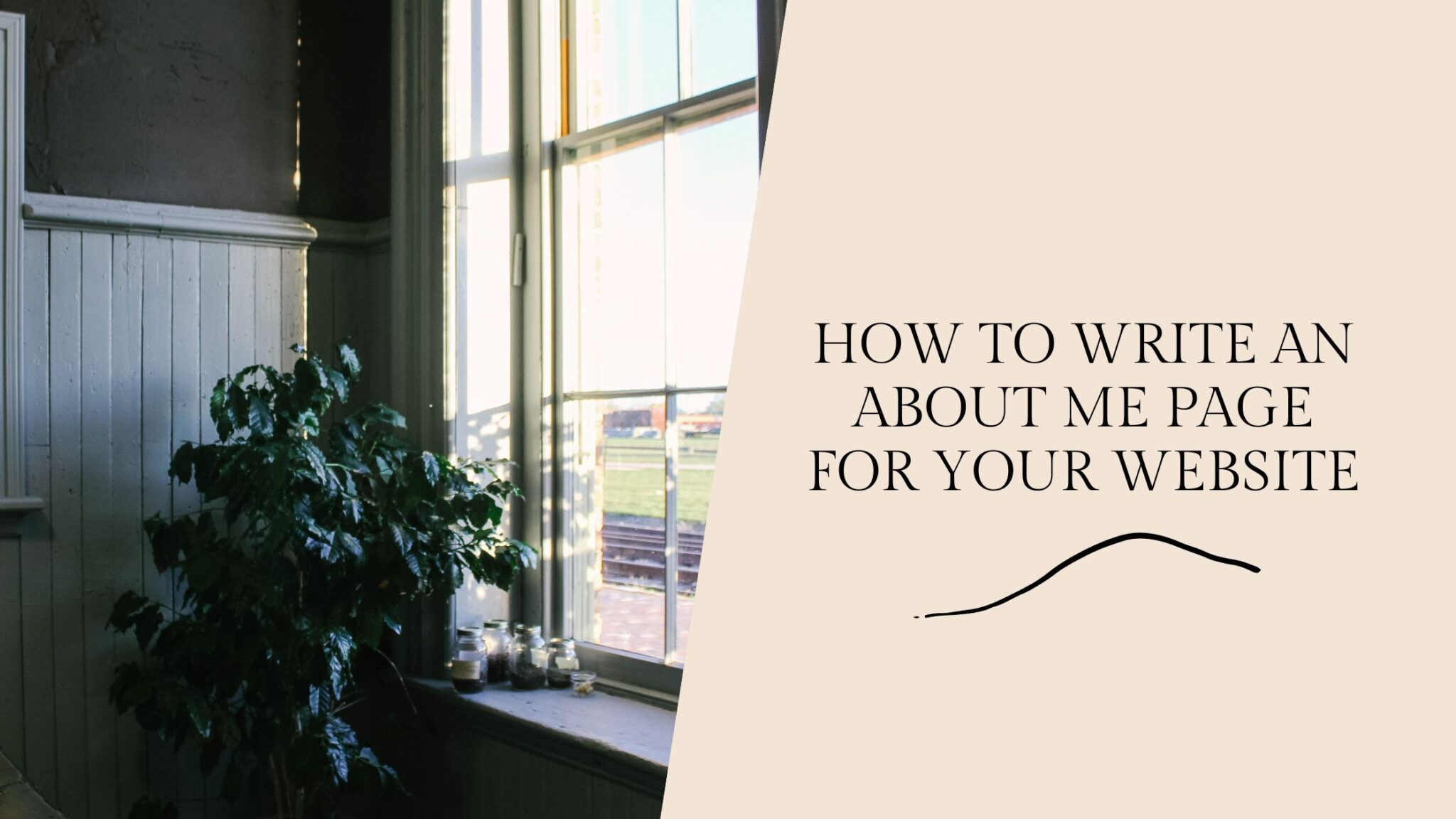 How to write an about me page for your website