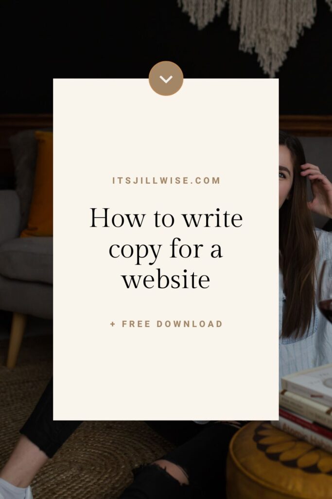 How to write copy for a website.... With a free download!