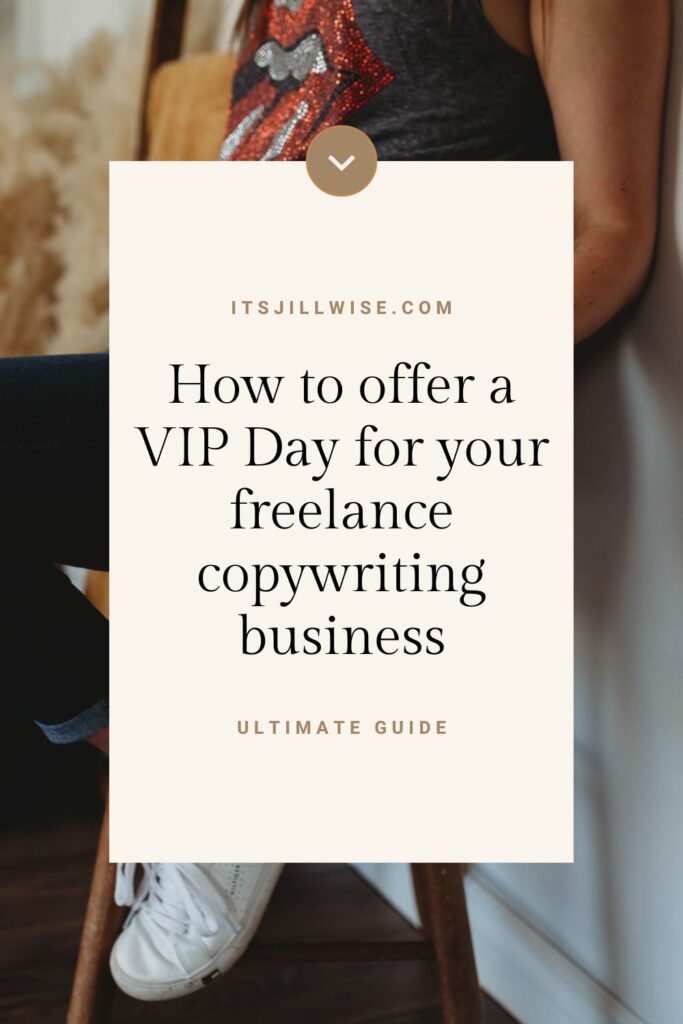 Scale your freelance business with VIP Days. Day rate offer structure for freelance copywriters.