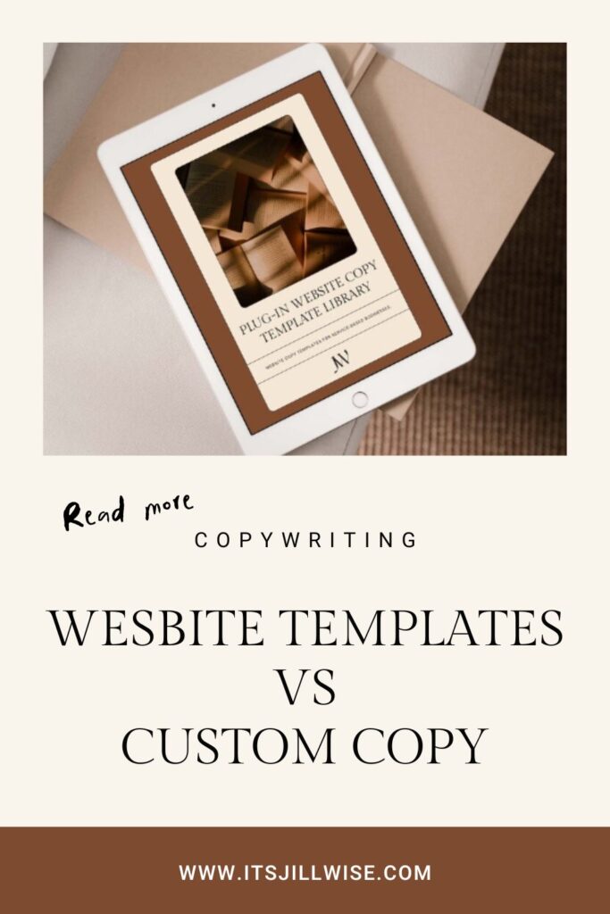Website copy templates versus custom copywriting for freelancers