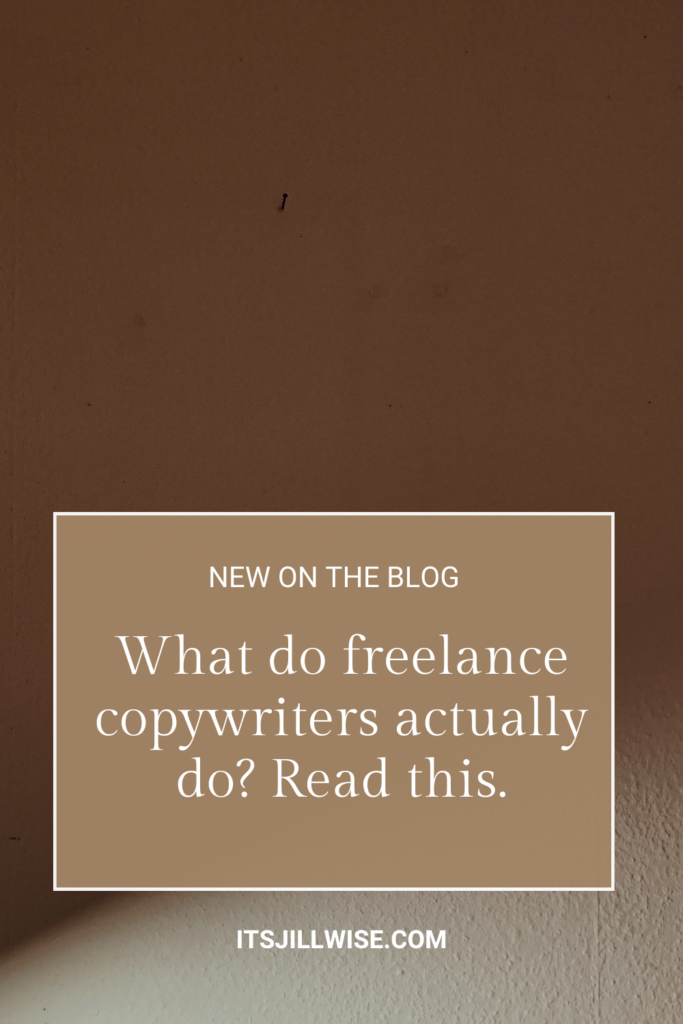 An overview of what freelance copywriters do.