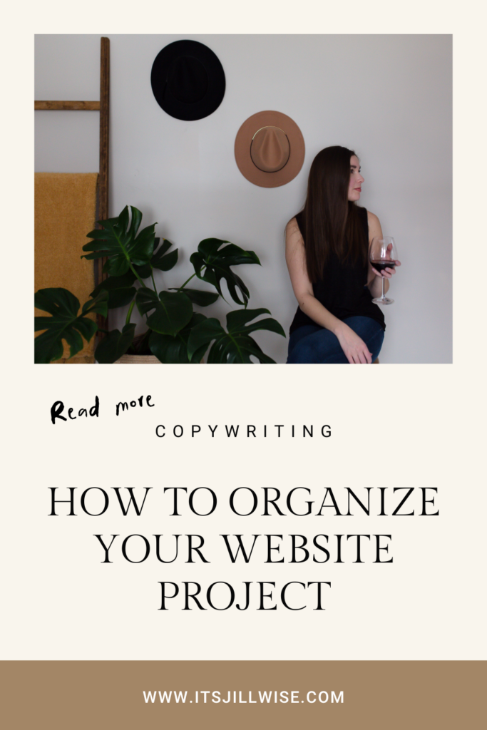 How to organize website project.